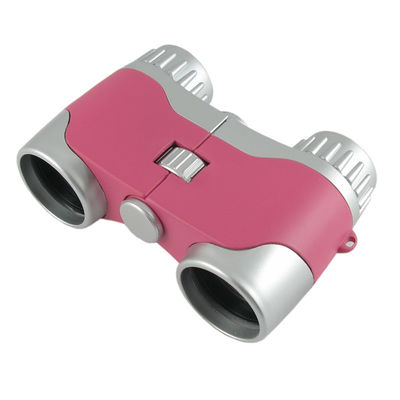 3x28mm Kids Plastic Binoculars 28mm Obj.Lens Pink Mini Telescope